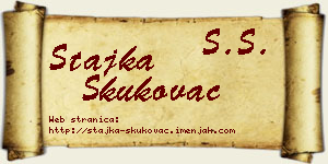 Stajka Skukovac vizit kartica